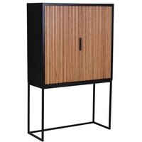 Armario de 2 Puertas de Madera y Metal 100x40x160cm