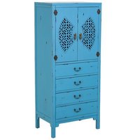 Armario de Madera con 4 Cajones y 2 Puertas