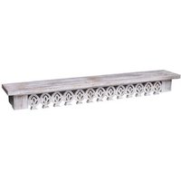 Estante de pared de madera 122x20x19 cm