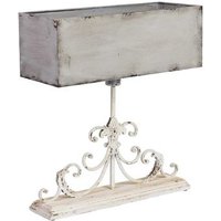 Lámpara Decorativa de Madera y Metal, Gris