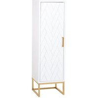 Armario 3 Cajones Madera y Metal 139.5x40.5x37 cm