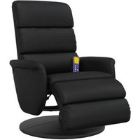 Sillón Reclinable con Reposapiés de Cuero Sintético