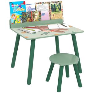 Conjunto de Muebles de Oficina con Estante Integrado
