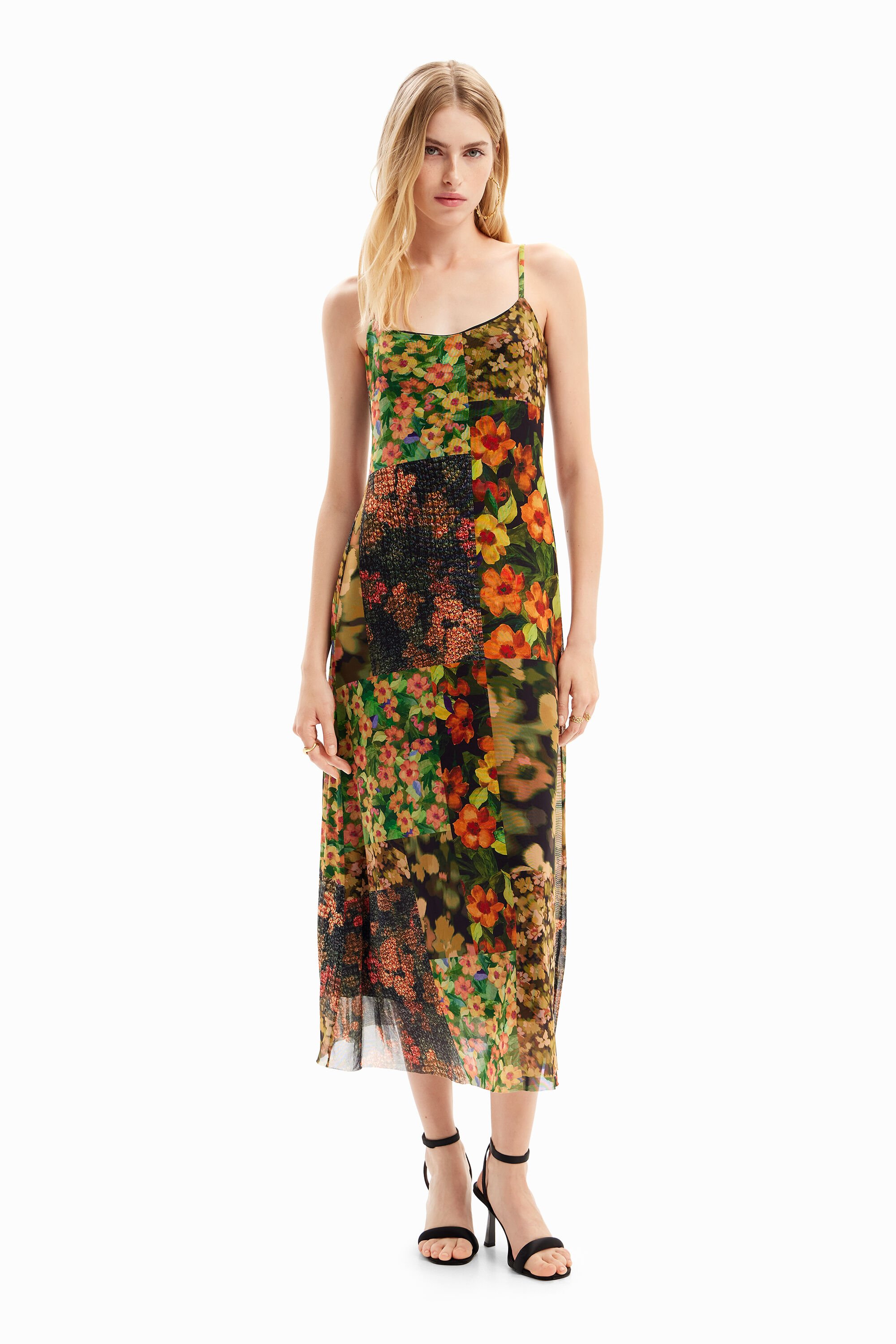 Vestido midi Desigual Patch 2 en 1
