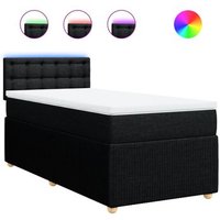 Cama Box Spring Vidaxl con Colchón Tela 80x200 Cm