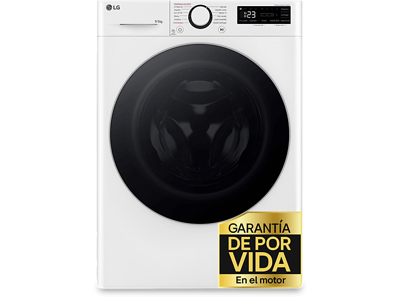 Lavadora Secadora LG F2DR5S09A1W 9kg+5kg 1200 rpm