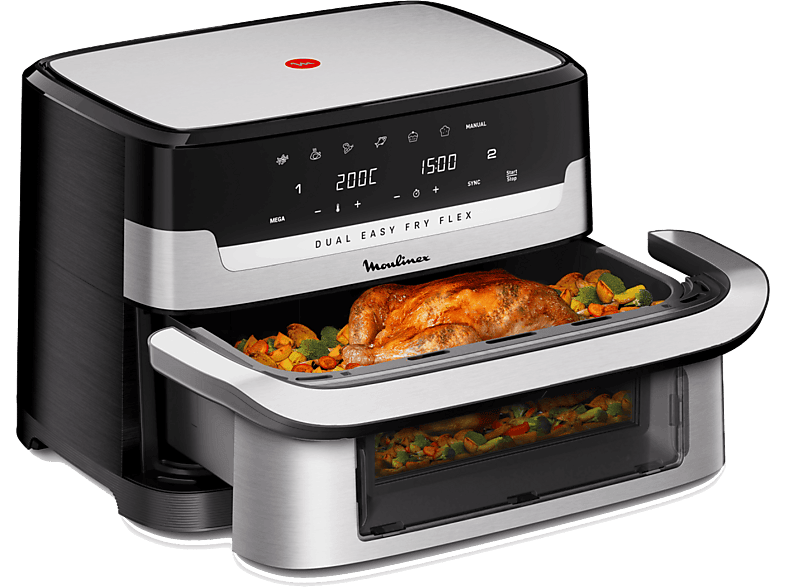 Freidora de aire Moulinex Dual Easy Fry Flex EZ922D