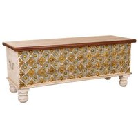 Baúl de Madera Artesanal 115x40x45h Cm