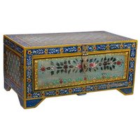 Baúl De Madera Pintado Artesanal
