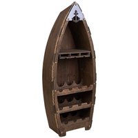 Estantería Botellero De Madera y Metal