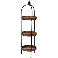 Estantería de Madera y Metal con 3 Baldas