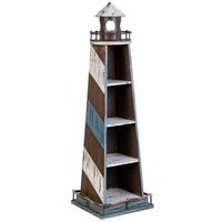 Estantería De Madera Y Metal Faro 30.5x30.5x107h Cm