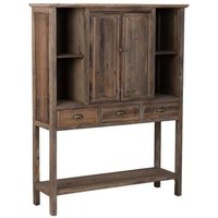 Armario de madera con 2 puertas y 3 cajones