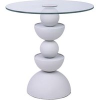 Mesa Auxiliar de Cristal y Metal