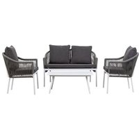 Conjunto de Mesa, Sofá y 2 Sillones
