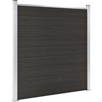 Panel de Valla WPC Negro 180x186 cm