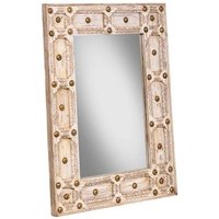 Espejo Artesanal de Madera, 80x4x107h Cm