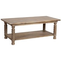 Mesa de Centro de Madera Natural 120x60x45