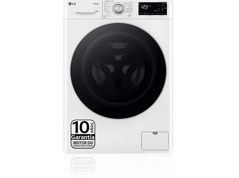 Lavadora Secadora LG F4DR5509A1W 9 kg / 6 kg 1400 rpm AI DD™