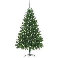 Árbol de Navidad Preiluminado con Luces y Bolas 210 cm Árbol de Navidad Preiluminado con Luces y Bolas 210 cm