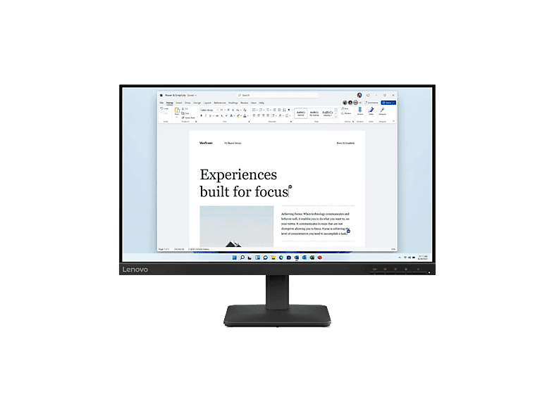 Monitor Lenovo L24-4e 23.8" Full-HD 100 Hz
