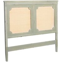 Cabezal de Cama de Madera con Rejilla