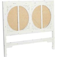 Cabezal de Cama de Madera con Rejilla