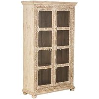 Vitrina de Madera Tallada 106x43x180 cm