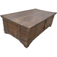 Mesa Baúl De Madera Acabado Artesanal 132x70x44h Cm