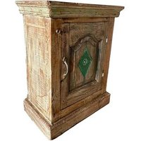 Mesita De Madera Acabado Artesanal