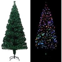 Árbol de Navidad Artificial con Fibra Óptica 180 cm