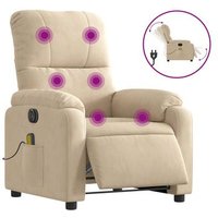 Sillón Reclinable Masaje Eléctrico Tela Microfibra