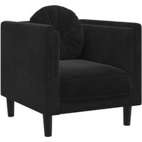 Sillón con cojín de terciopelo