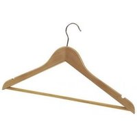 Archivo 2000 Percha De Madera Con Barra Y Gancho Metálico Pack De 25 Unidades