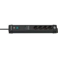 Regleta de 4 Tomas con Protección Contra Sobretensiones y Cable de 1,8 M Brennenstuhl 1951140300