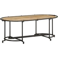 Mesa Auxiliar de Centro Madera Maciza de Mango Rugosa