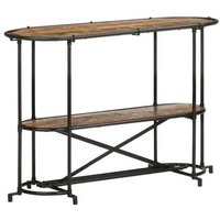 Mesa Auxiliar Madera Maciza Reciclada 110x42x76 Cm