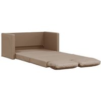 Sofá Cama Convertible 2 En 1 Cuero Sintético Capuchino Cfw495040