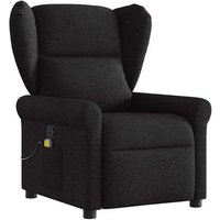 Sillón Reclinable De Masaje De Tela Negro