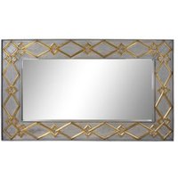Espejo de pared Dkd Home Decor madera de mango