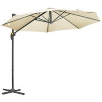 Sombrilla de Jardín Outsunny Ø300x250 Cm