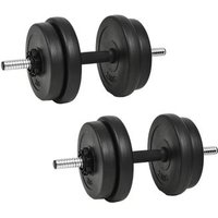 Juego de Mancuernas de Hierro Fundido 14 Piezas 20 Kg