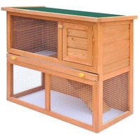 Jaula para Conejos de Madera con 1 Puerta