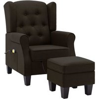 Sillón De Masaje con Reposapiés de Tela