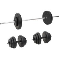 Juego de Barras y Mancuernas con Discos Vidaxl 60 kg