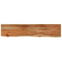 Tablero Rectangular de Madera de Acacia Borde Vivo Vidaxl 140x30x2.5 Cm