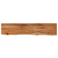 Tablero Rectangular de Madera de Acacia Borde Vivo Vidaxl 140x30x3.8cm
