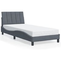 Estructura de Cama Individual con Cabecero Terciopelo 90x190cm