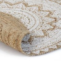 Alfombra Redonda Yute Trenzado 120 Cm