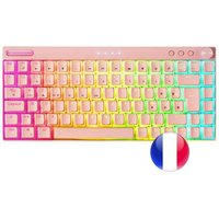 Teclado Inalámbrico Mars Gaming Mkcloud Switch Outemu Sq Pro Rojo Francés
